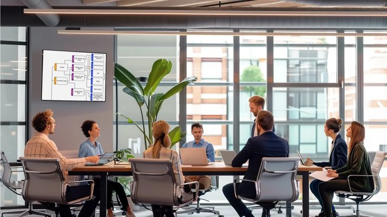 Team bei der Optimierung